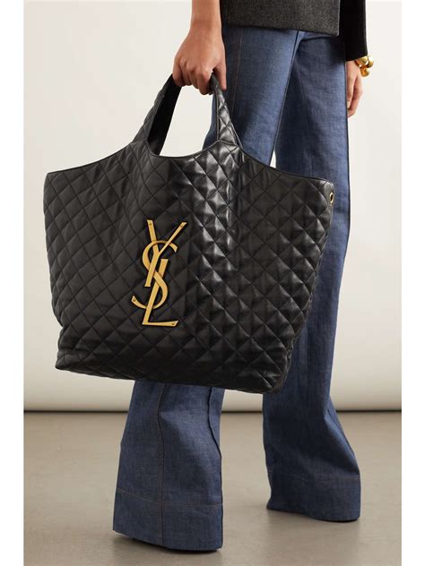 ysl maxi tote bag|ysl large quilted tote bag.